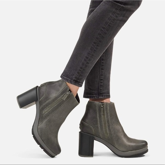 NEW! Sorel Blake Quarry Chunky Heeled Waterproof  Distressed Boots Size 10 - Picture 13 of 13